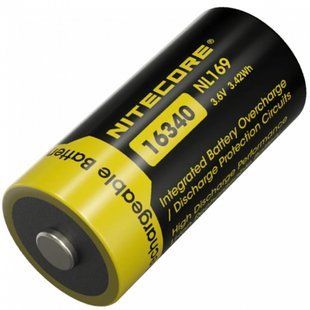 Nitecore NL169 Li-Ion CR123A 3.6V (950mAh) Акумулятор літієвий 99-00018196 фото