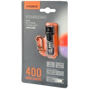 VIDEX VLF-AK012 400Lm 5000K Портативний багатофункціональний ліхтарик 99-10028695 фото