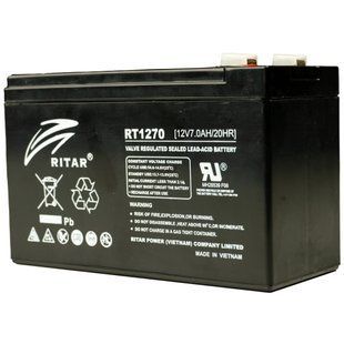 Ritar RT1270 7А&bull;г 12В Свинцево-кислотна акумуляторна батарея 99-00012173 фото