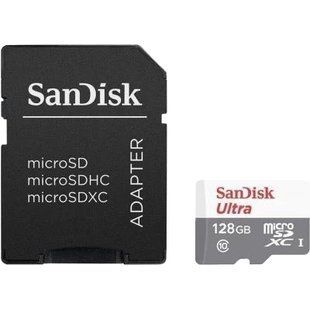 SANDISK Ultra microSDXC 128GB + SD Adapter Class 10 UHS-I Карта пам'яті 99-10033752 фото