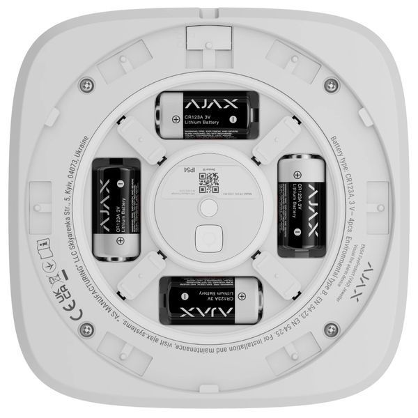 Ajax EN54 FireProtect (VAD) white пожежний світловий Cповіщувач 99-10027529 фото