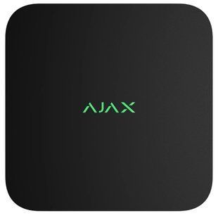 Ajax NVR DC (8ch) black Відеореєстратор 99-10025184 фото