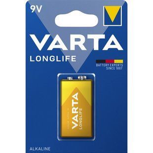 VARTA LONGLIFE BLI 1 ALKALINE Батарейка 6LR61 99-00009614 фото