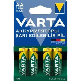VARTA ACCU AA 2700mAh BLI 4 NI-MH Акумулятор 99-00019591 фото